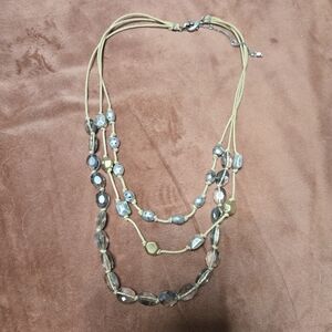 Elegant Multi-Strand Beaded Necklace